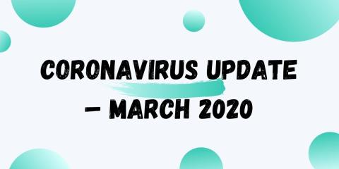 coronavirus update march 2020 graphic